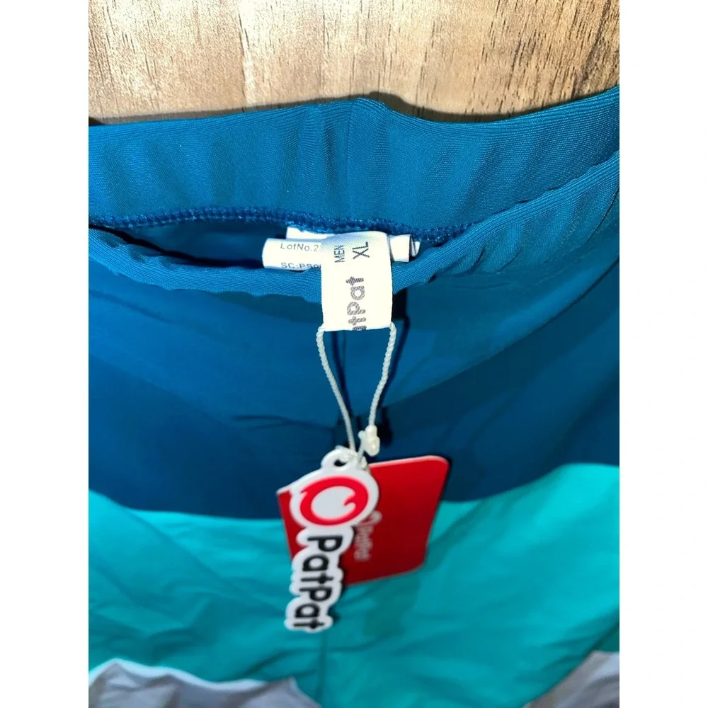 PatPat Mens‎ Colorblock SwimTrunks, XL